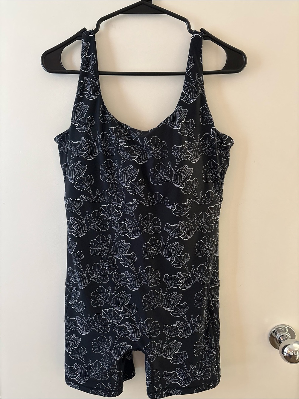 Black Floral - Women’s Activewear bodysuit